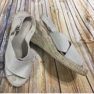 Gap Slip on Peep Toe 3” Espadrilles Sandals